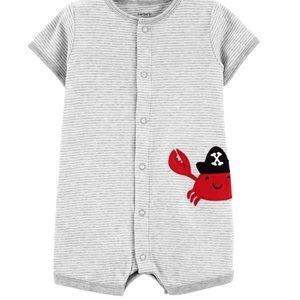 NWT Carter’s Romper with Crab motif, 18 months